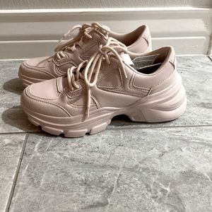 Pink Zara trainers